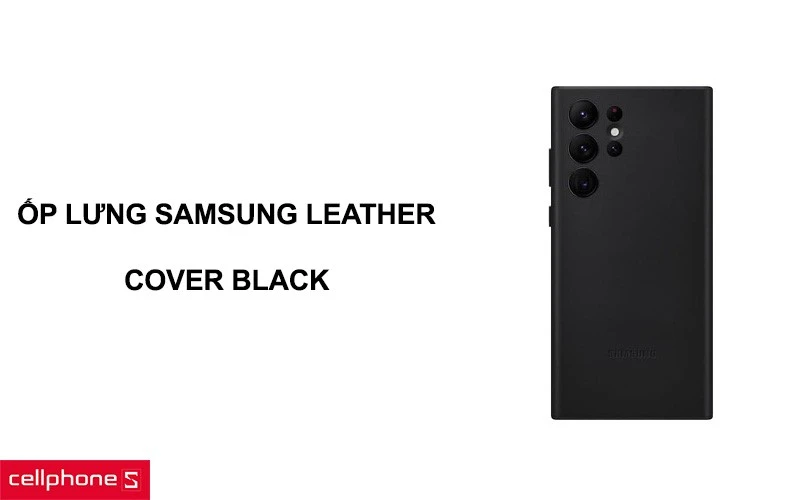 Ốp lưng Samsung Galaxy S22 Ultra Leather Cover