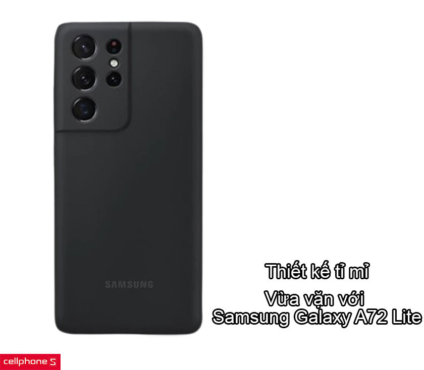 Ốp lưng Samsung Galaxy A72 LTE S-Case Silicone