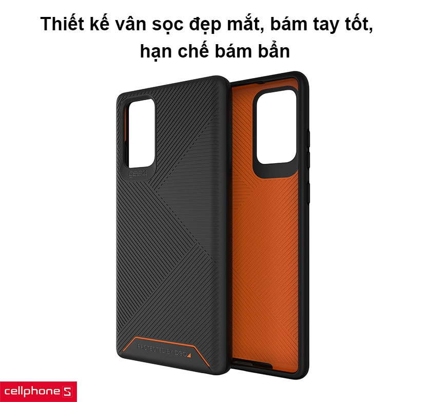Thiết kế vân sọc đẹp mắt, bám tay tốt, hạn chế bám bẩn