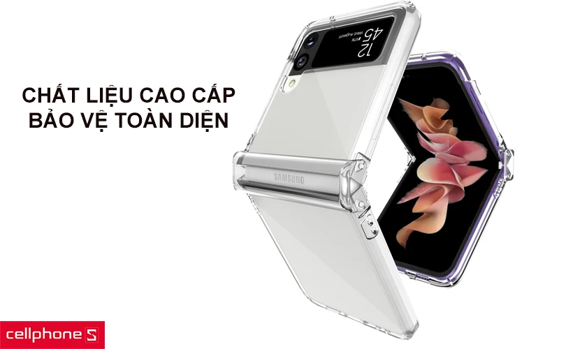 Ốp lưng Samsung Galaxy Z Flip 3 Araree Nukin 360 Clear