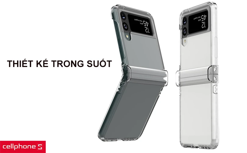 Ốp lưng Samsung Galaxy Z Flip 3 Araree Nukin 360 Clear