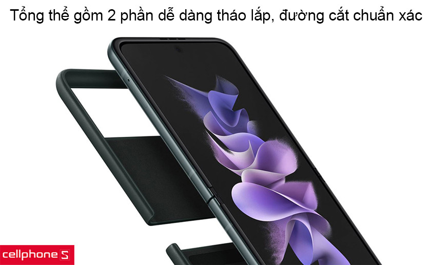 Ốp lưng Samsung Galaxy Z Flip 3 Leather Cover 