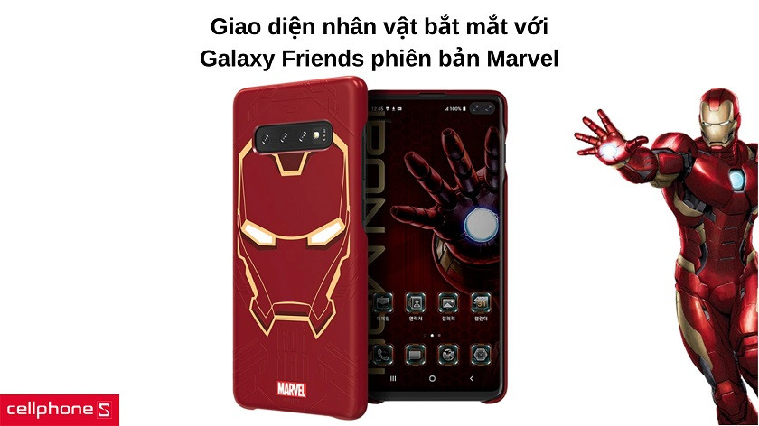 Tính năng Galaxy Friends phiên bản Marvel mang đến giao diện ấn tượng