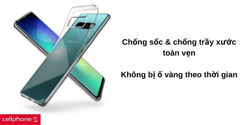 Chất liệu PC + TPU góp phần gia tăng độ chống sốc & chống trầy xước