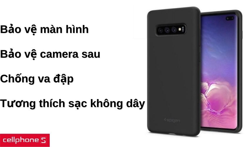 Thiết kế bảo vệ màn hình và camera cùng chất liệu đàn hồi tốt