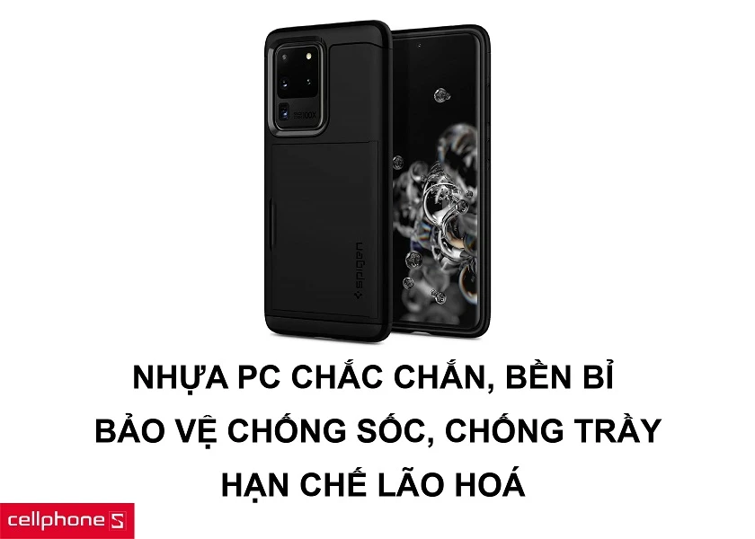 Nhựa PC cứng chắc, bền bỉ cùng khả năng bảo vệ, chống trầy, chống sốc tốt