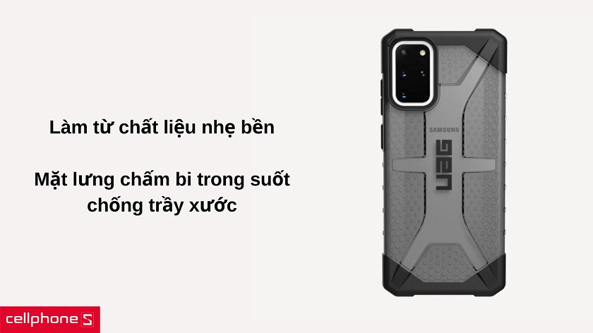 Chất liệu nhẹ cao cấp, mặt lưng chấm bi trong suốt ấn tượng