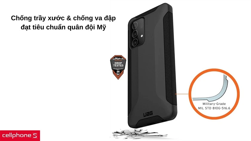 Chống trầy xước và chống sốc đạt chuẩn quân đội bền bỉ dài lâu