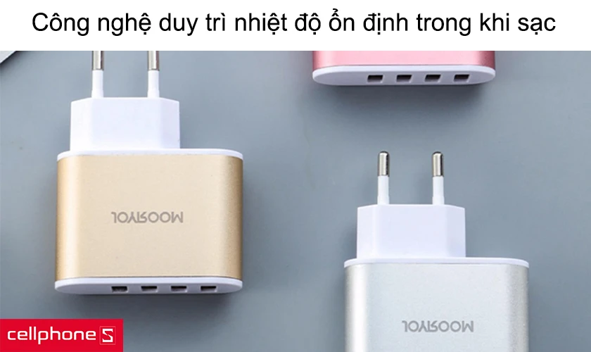 Công nghệ duy trì nhiệt độ ổn định trong khi sạc