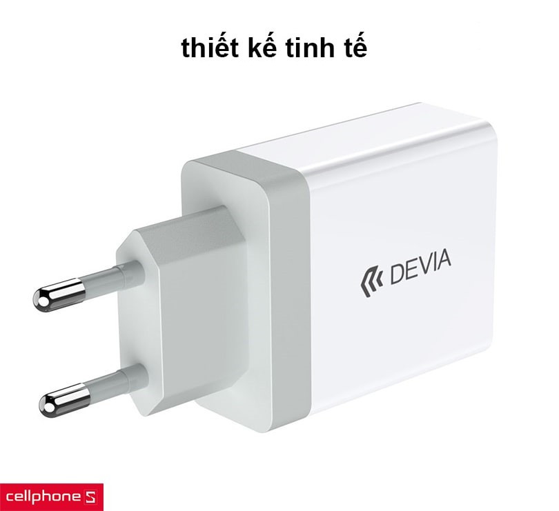 Sạc Devia Smart Series 2 cổng USB (EU, 2.4A)