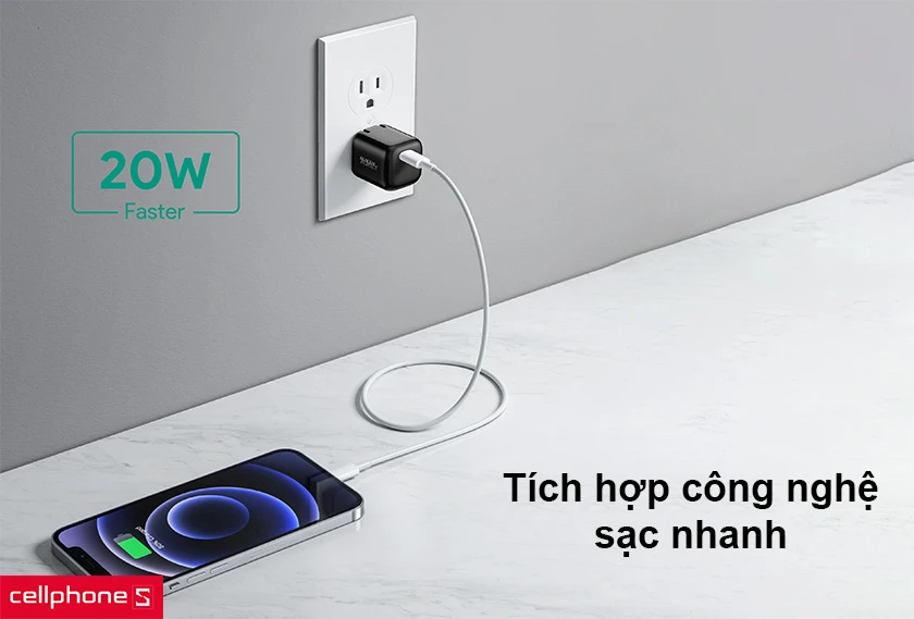 Củ sạc nhanh Aukey PA-B1 Pro 20W PA