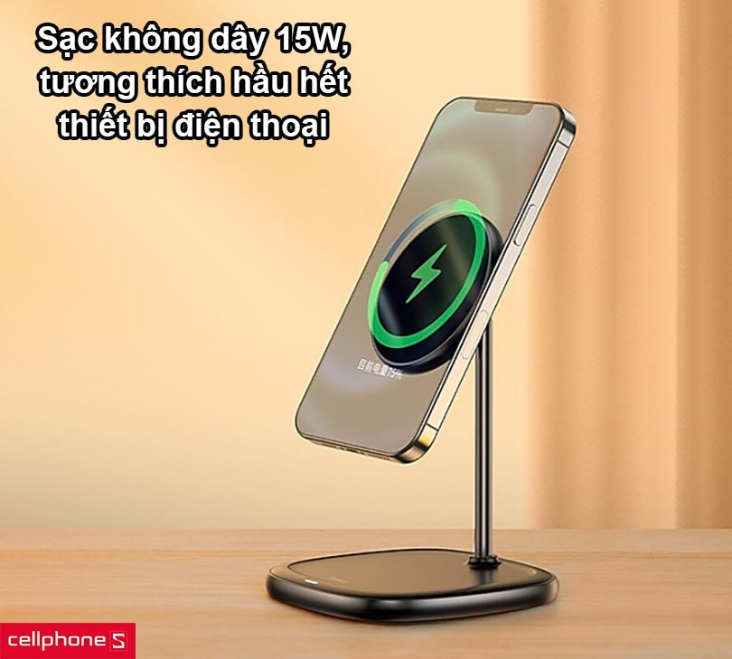 Đế sạc không dây Baseus Swan Magnetic Bracket cho iPhone 12 Series