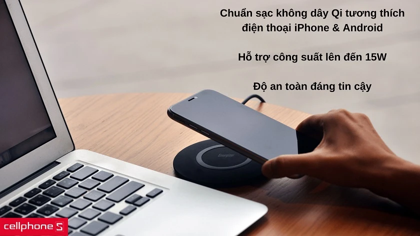 Đế sạc không dây Energizer WCP105BK