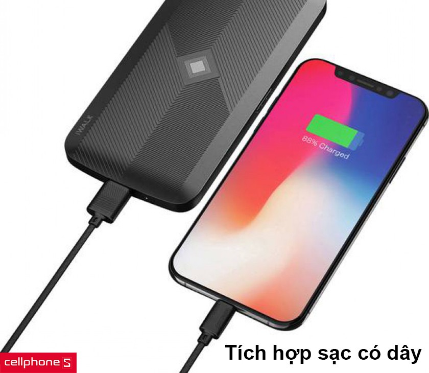 tích hợp sạc có dây