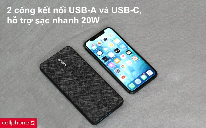 Pin dự phòng Anker Powercore III 20W 20000 PD A1287 