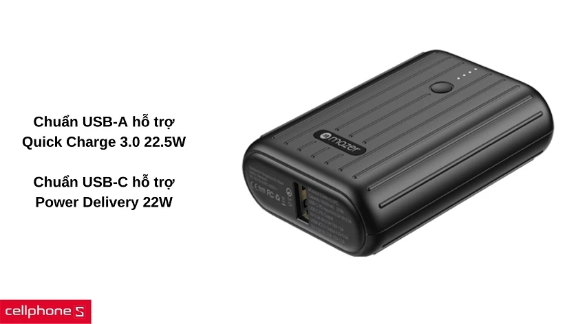 Pin sạc dự phòng Mazer Super MINI V2 22.5W PD 10000mAh