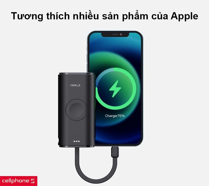 Pin sạc dự phòng iWalk Link Me Watch Lightning DBL9000W 9000mAh 