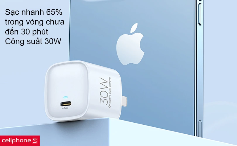Đánh giá khả năng sạc của sạc Pisen Quick Ice Crystal PD 30W