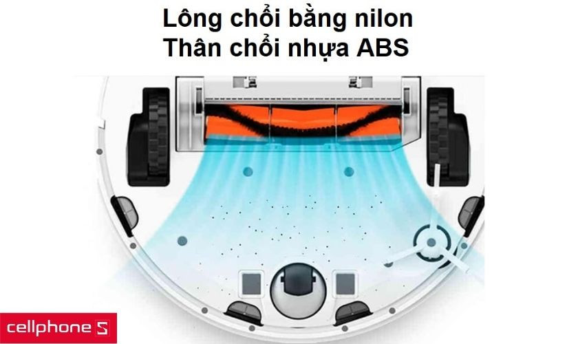 Lông chổi bằng nilon chống mòn tốt và chất liệu ABS cho độ bền cao