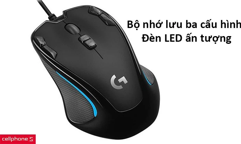 Bộ nhớ lưu ba cấu hình, hệ thống đèn LED ấn tượng