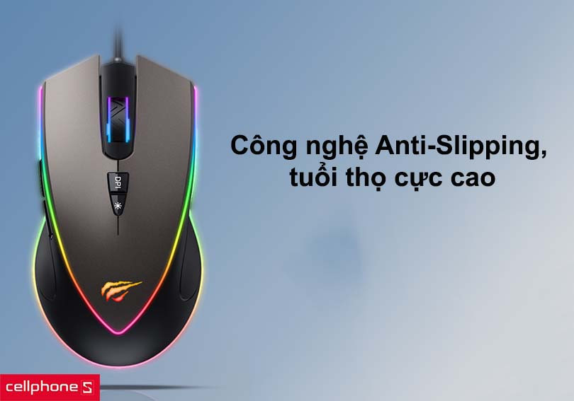 Chuột gaming có dây Havit MS1017 – Độ nhạy cao, hoạt động bền bỉ