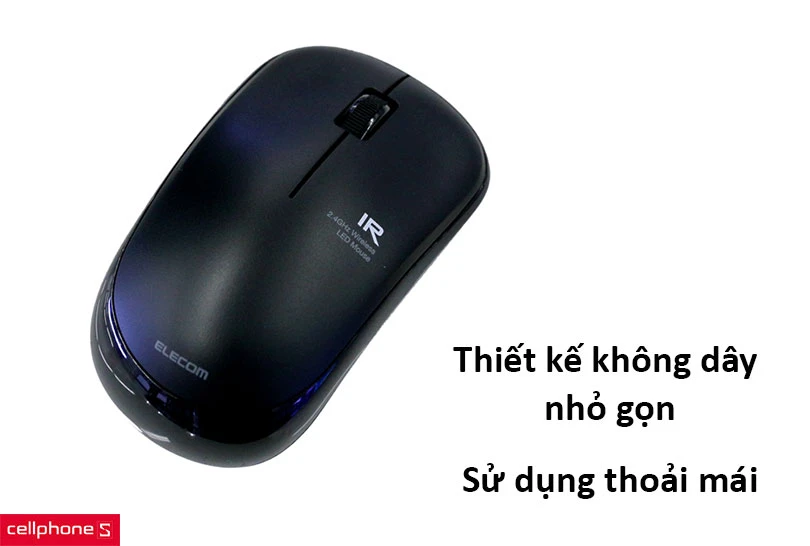 Chuột không dây Elecom M-IR07DRSBK Silent