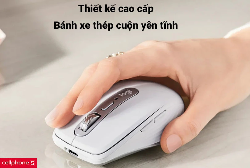 Chuột không dây Logitech MX Anywhere 3 For Mac - Thiết kế cao cấp