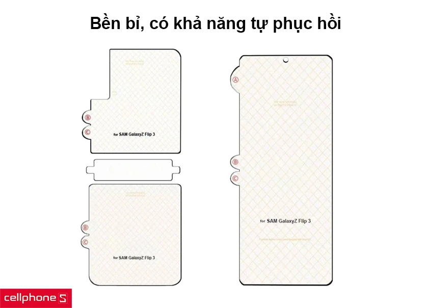 Bộ dán PPF Full Samsung Galaxy Z Flip 3 4 in 1