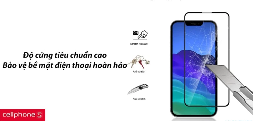 Dán cường lực chống nhìn trộm iPhone 13 mini ANANK