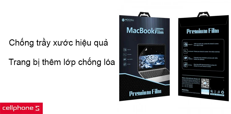 Miếng dán màn hình cho Macbook Pro 14 2021 Mocoll