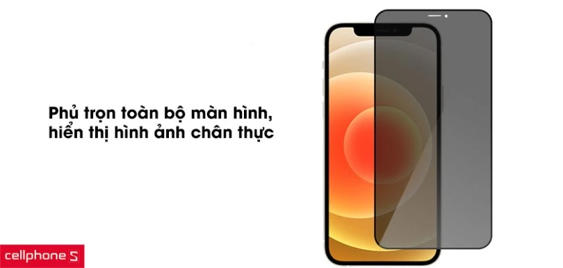 Dán cường lực chống nhìn trộm iPhone 13 / 13 Pro Kingkong