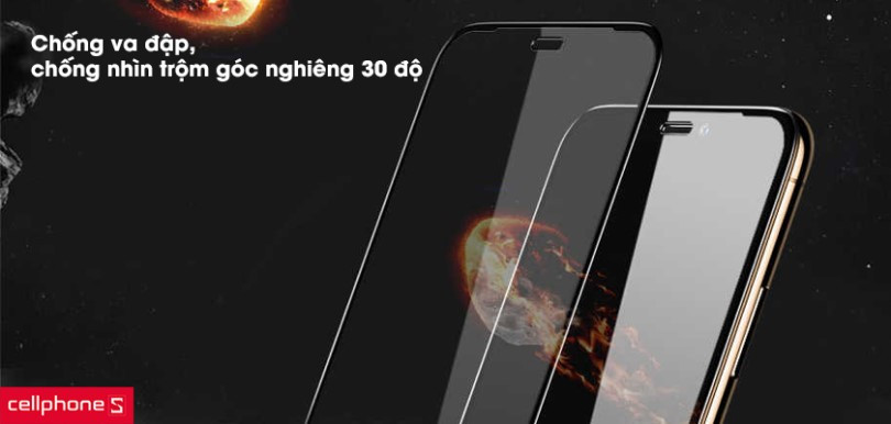 Dán cường lực chống nhìn trộm iPhone 13 / 13 Pro Kingkong