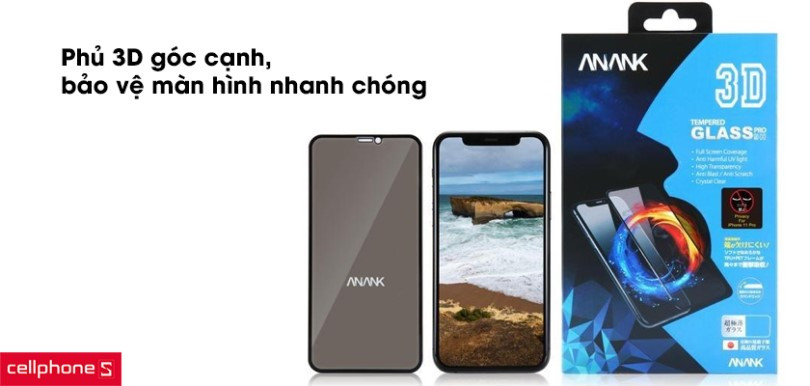 Dán cường lực nhám iPhone 13 mini ANANK