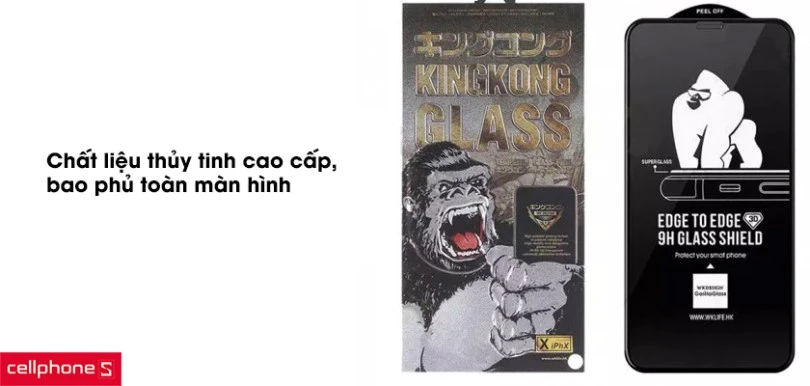 Dán cường lực iPhone 13 Pro Max Kingkong