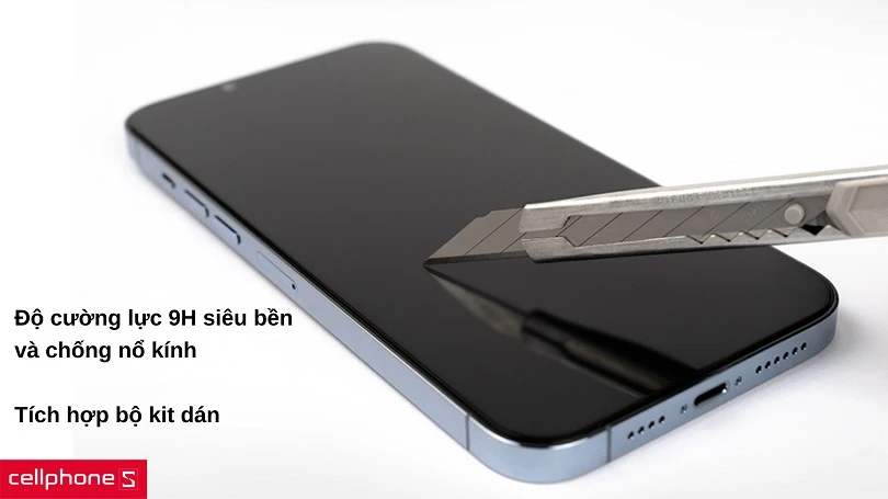 Dán cường lực iPhone 13 Pro Max Hoda