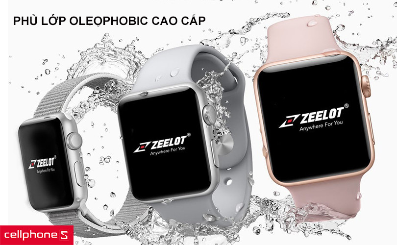 Miếng dán cường lực chống va đập cho Apple Watch Zeelot 45mm