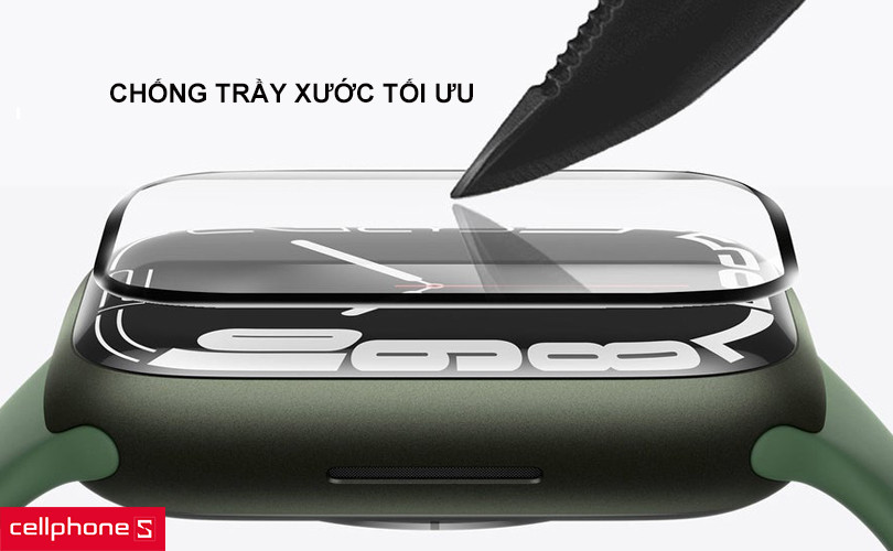 Miếng dán cường lực chống va đập cho Apple Watch Zeelot 45mm