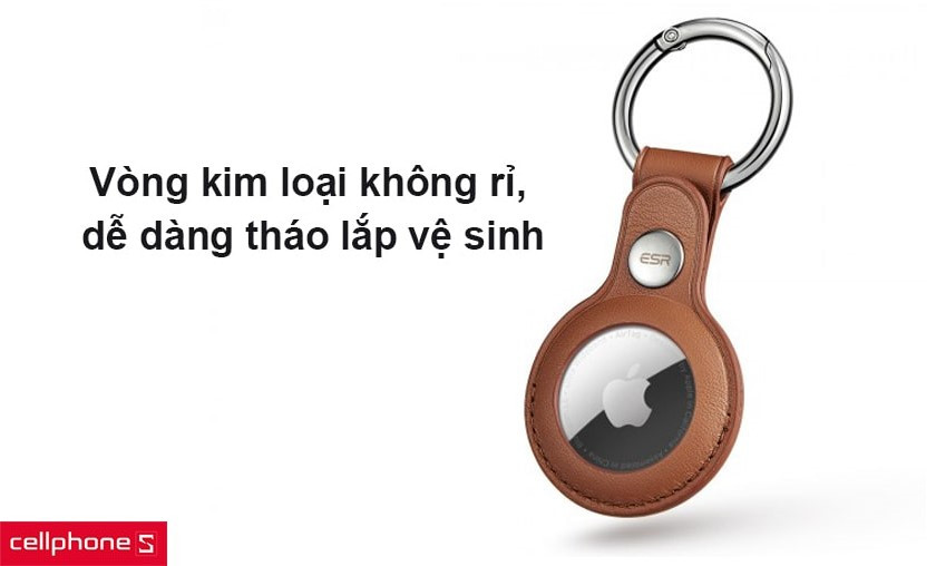 Vòng kim loại không rỉ, dễ dàng tháo lắp vệ sinh