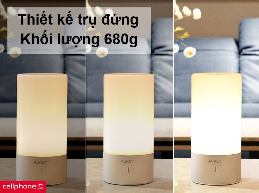Thiết kế gọn nhẹ, tiện dụng cùng gam màu trắng xám tinh tế