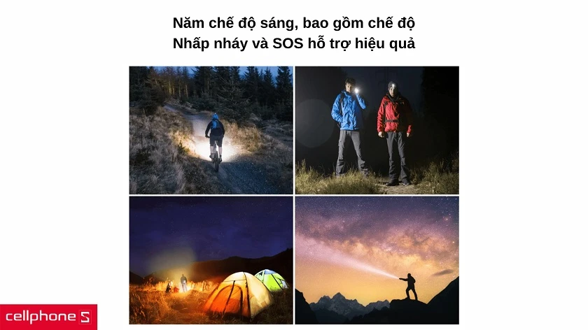 Cung cấp lượng ánh sáng cao với nhiều chế độ khác nhau