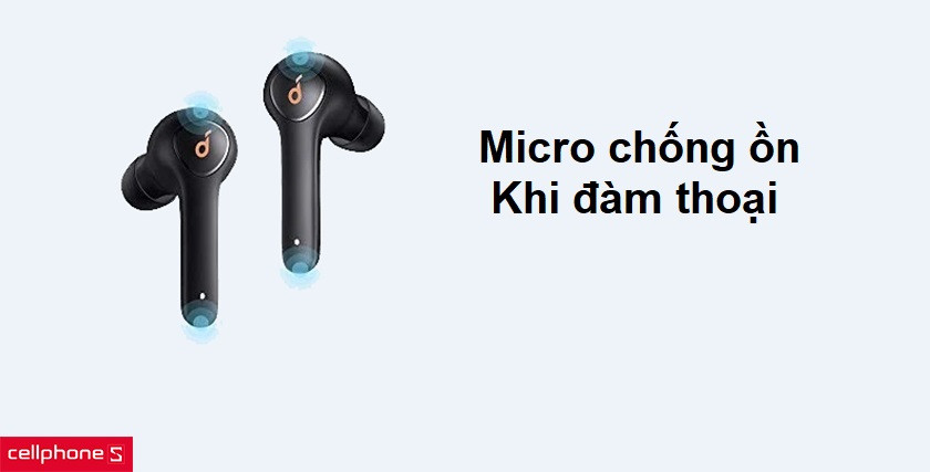 Micro chống ồn khi đàm thoại