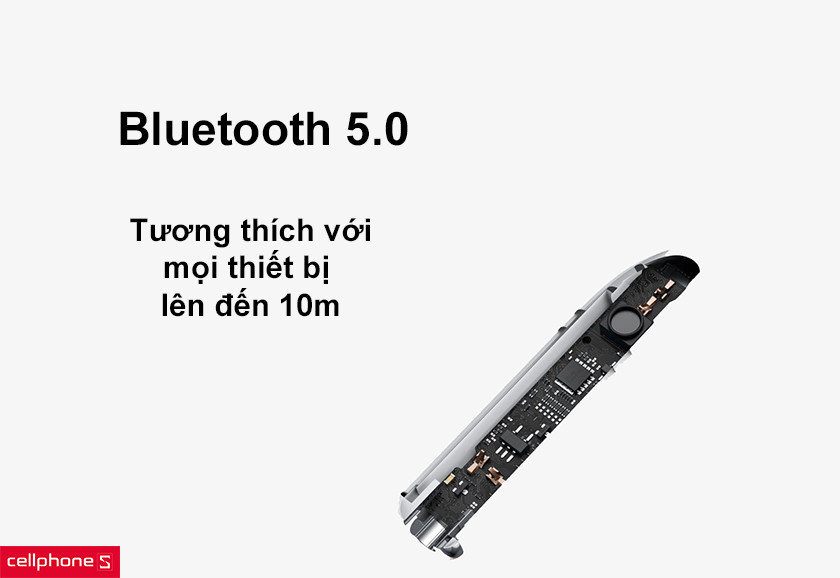 Bluetooth 5.0 truyền kết nối với thiết bị lên đến 10m
