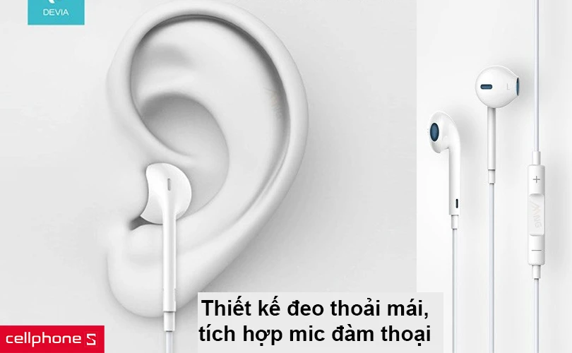 Tai nghe Devia Smart Earpods cao c p Gi r u i l n