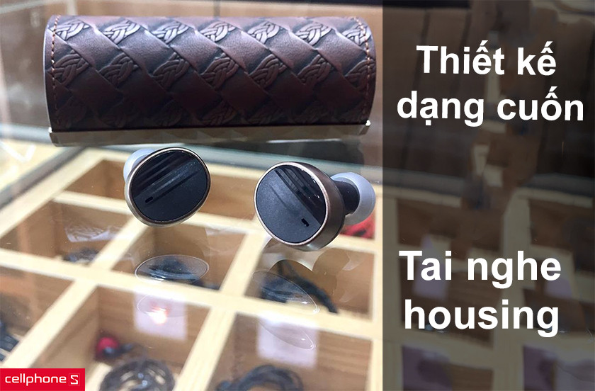 Thiết kế dạng cuốn ấn tượng, tai nghe housing