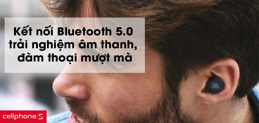 Kết nối Bluetooth 5.0 trải nghiệm âm thanh, đàm thoại mượt mà