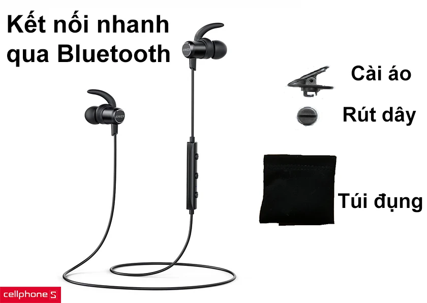 Tai Nghe Anker SoundCore SoundBuds Slim gi r ch nh h ng