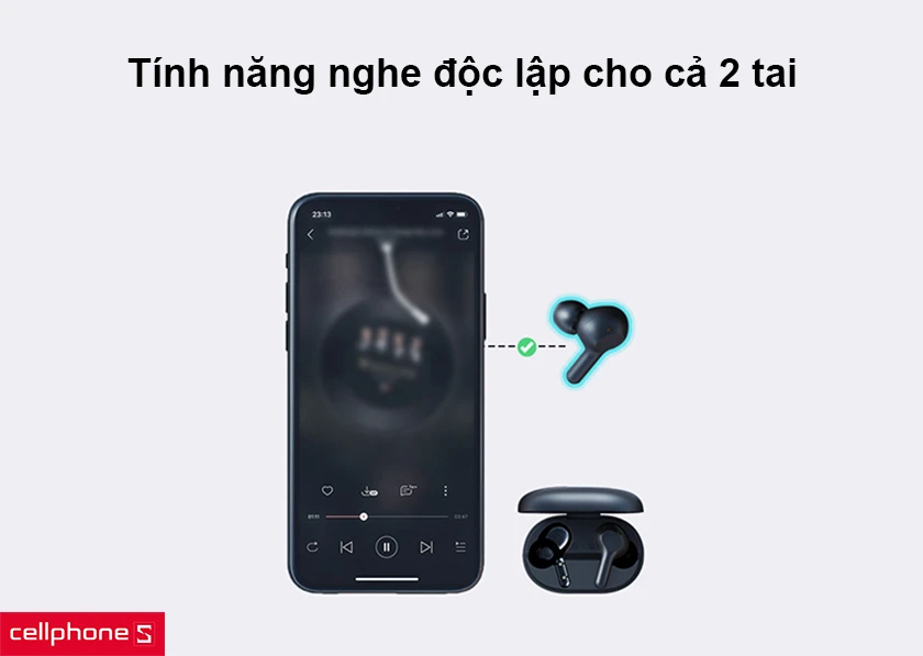 tính năng nghe độc lập hai tai