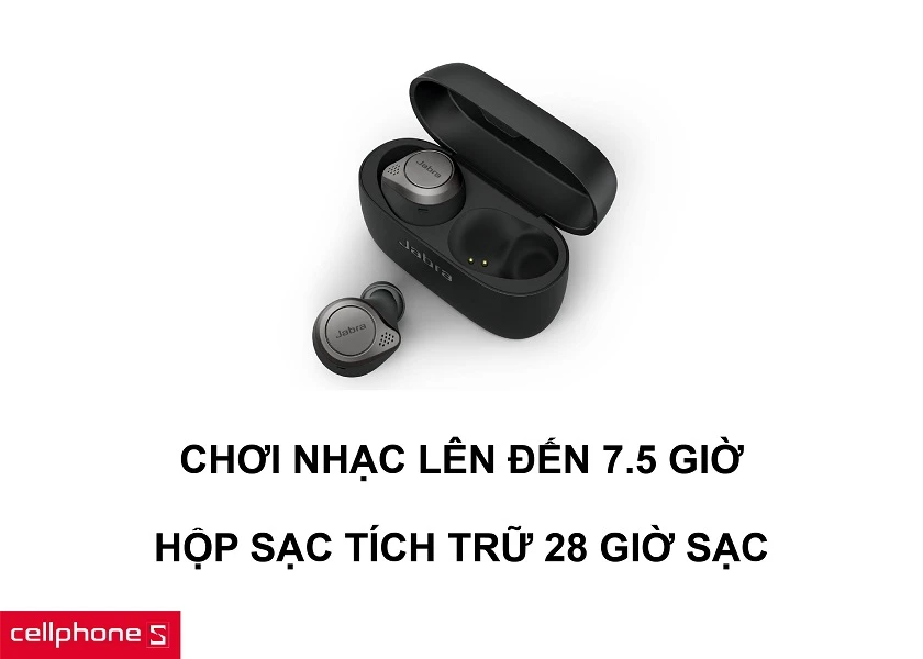 Khả năng chơi nhạc lên đến 7.5 giờ