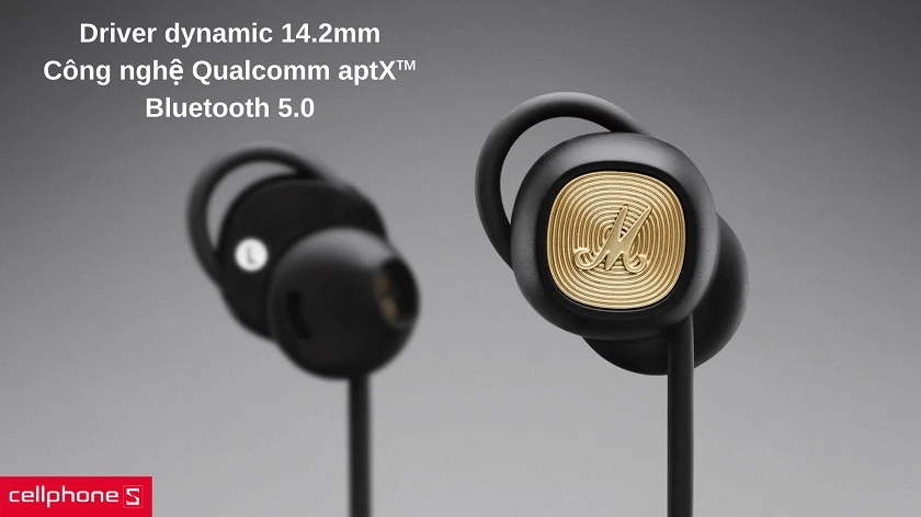 Âm thanh tinh chỉnh đặc trưng với driver 14.2mm, kết nối Bluetooth aptX™ tiên tiến