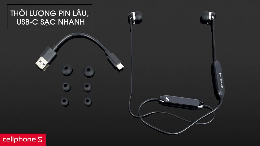 Thời lượng pin lâu, USB-C sạc nhanh, kéo dài thời gian sử dụng